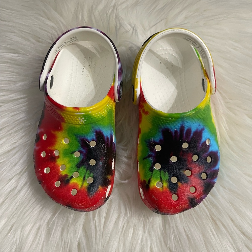 Children Crocs Tie Dye
